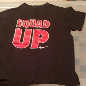 Nike Black 'Squad Up' T-Shirt boy S